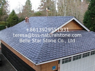 China Dark Grey/Black Slate Roof Tiles Chinese Roofing Slate Stone Roofing Materials supplier