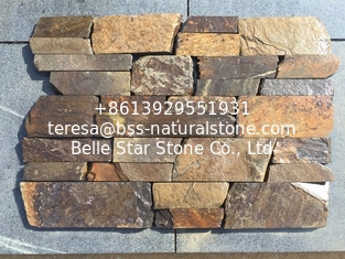 China Rusty Sandstone Wall Cladding,Natural Retaining Wall Stone,Random Stacked Stone,Rust Wall Tiles,Sandstone Wall Panel supplier